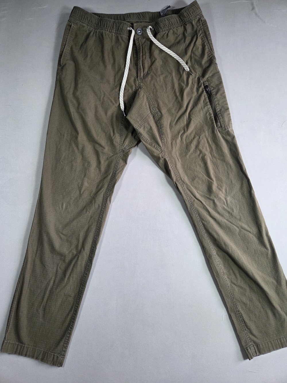 Vuori Mens Rip Stop Earth Color Drawstring Pants XL